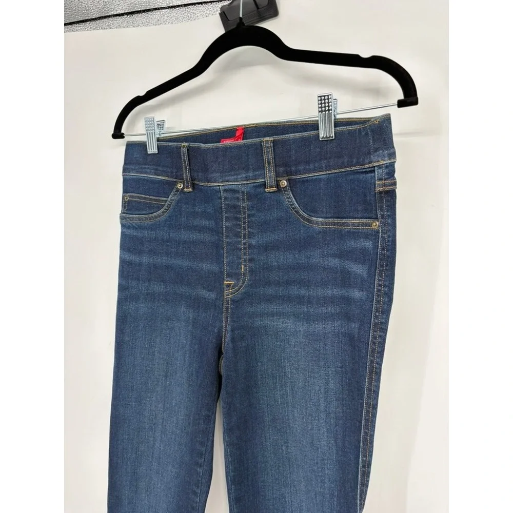 Spanx Jeans Womens‎ Small Blue Clean Indigo Bootcut Trouser High Rise Stretch